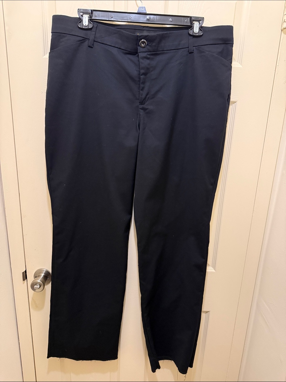 Lee Women Black Dress Pants - Classic Straight Fit